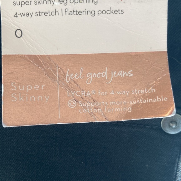 LC Lauren Conrad midrise super Skinny Jean 4 way stretch size 0 - Picture 15 of 16
